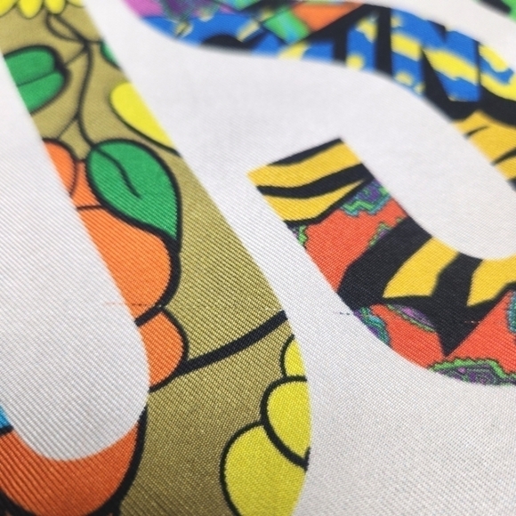 Moschino 100% Silk Scarf - Picture 6 of 13
